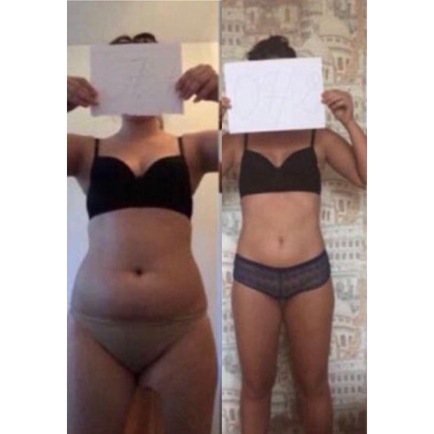 Результат клиента: трансформация тела — три ракурса до и после